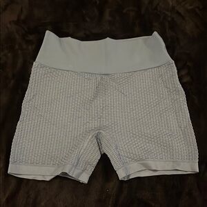 Ryderwear Textured Light Blue Bike Shorts